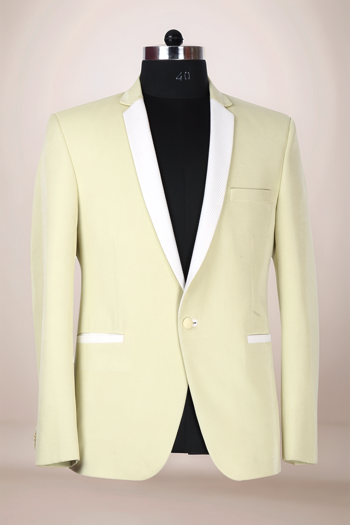 Pale Yellow Blazer