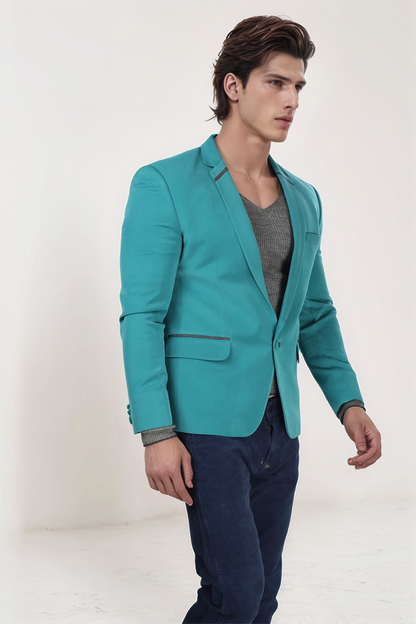 Teal Blue Blazer