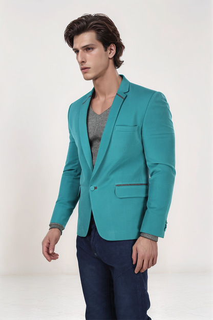 Teal Blue Blazer