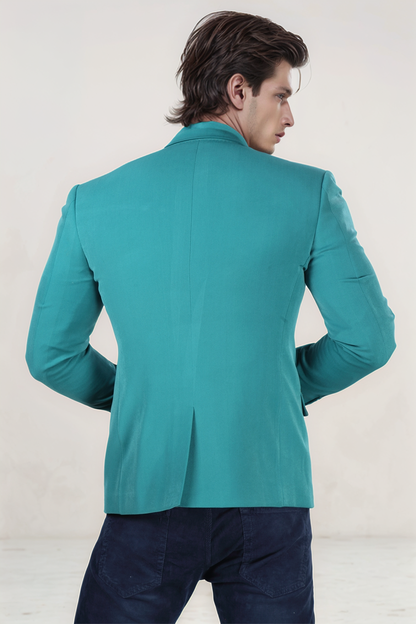 Teal Blue Blazer