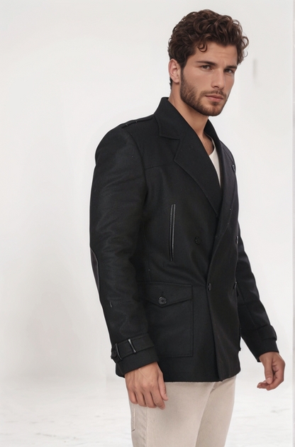 Black Double Breasted Blazer