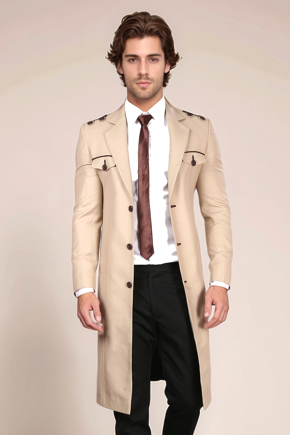 Beige Long Coat