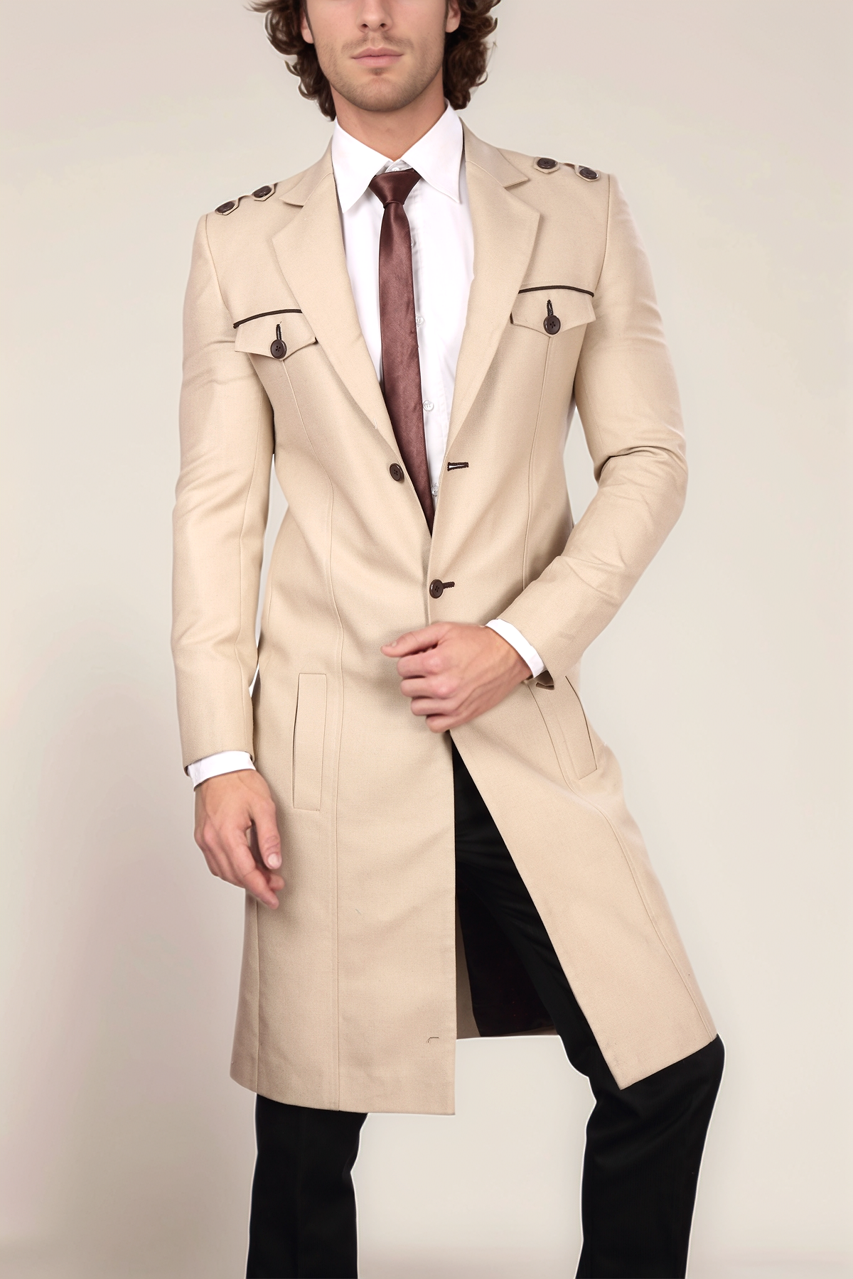 Beige Long Coat