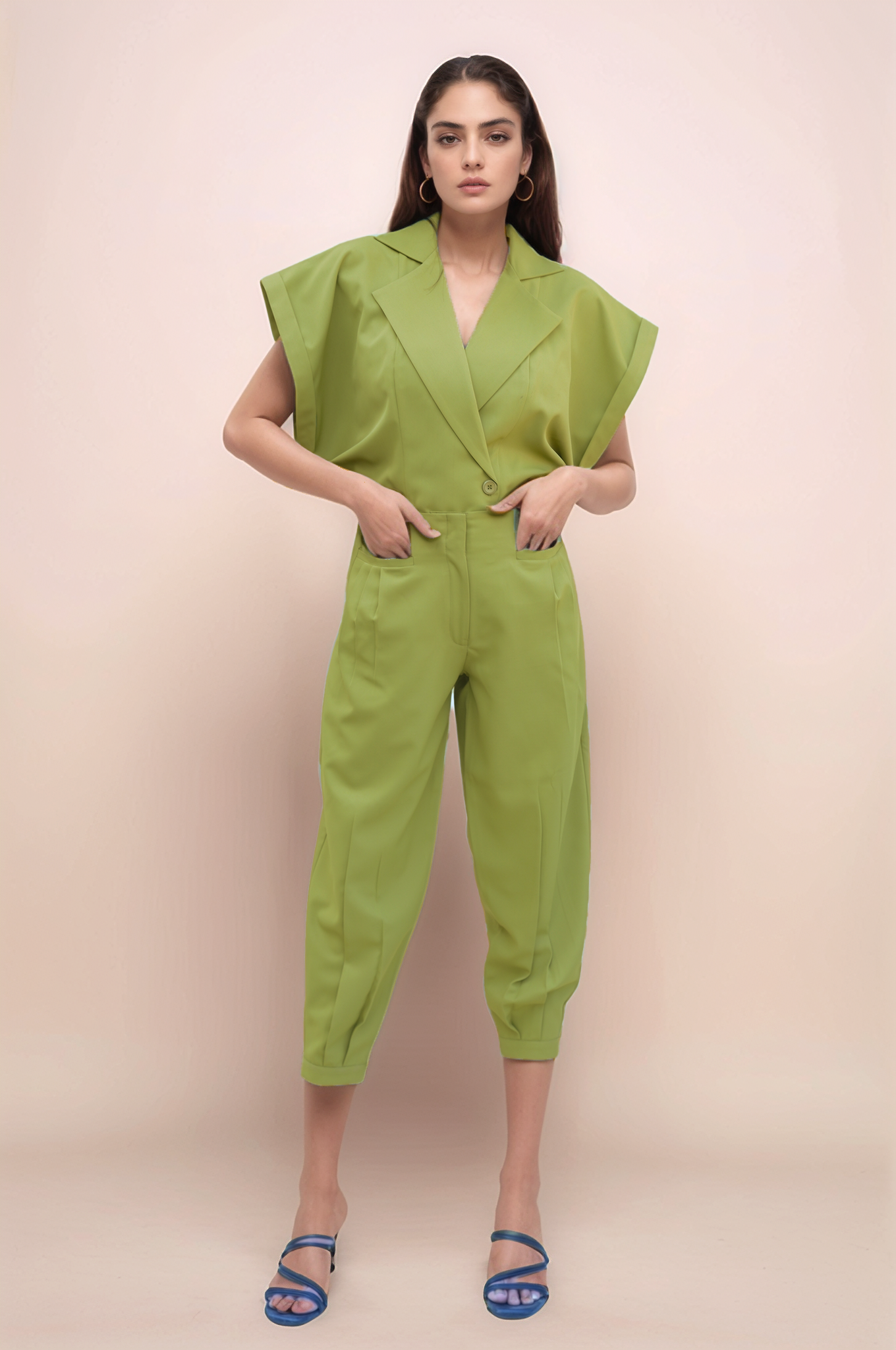 Sage Green Cropped Pant