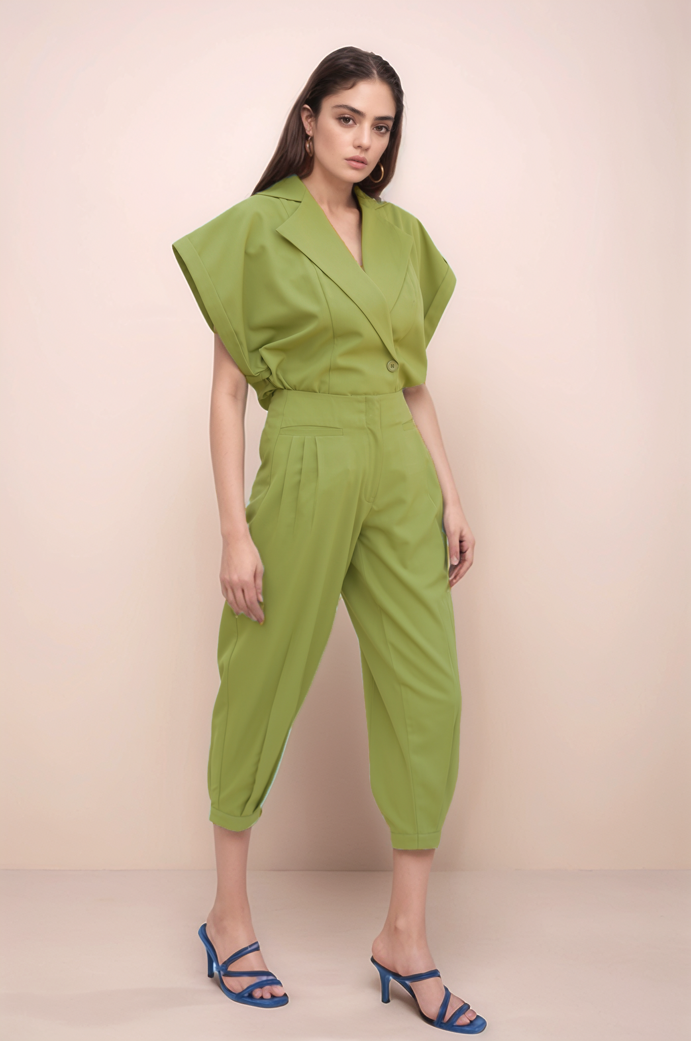 Sage Green Cropped Pant