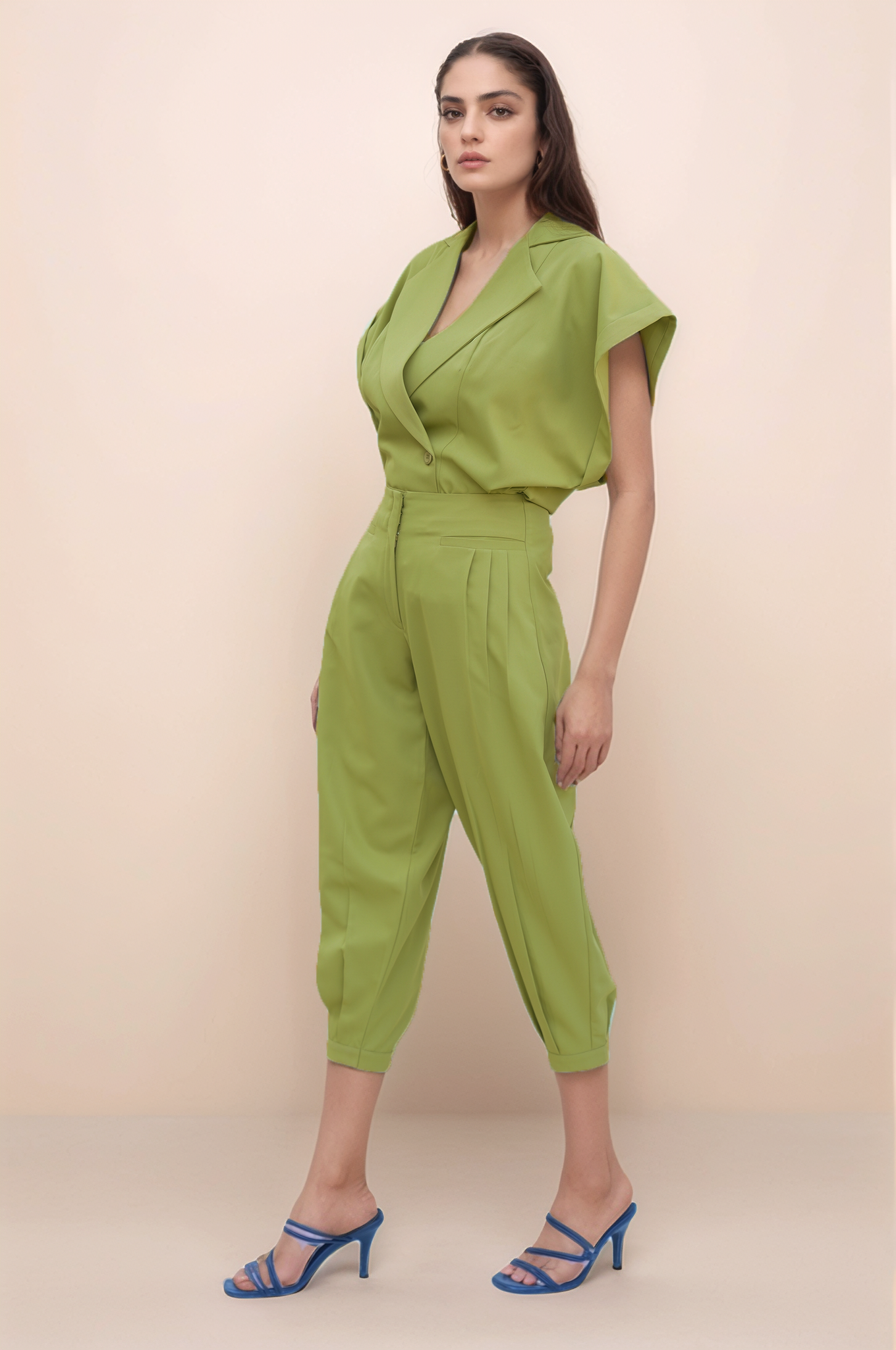 Sage Green Cropped Pant