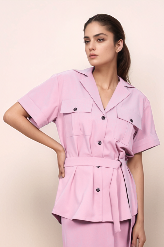 Baby Pink Flap Jacket