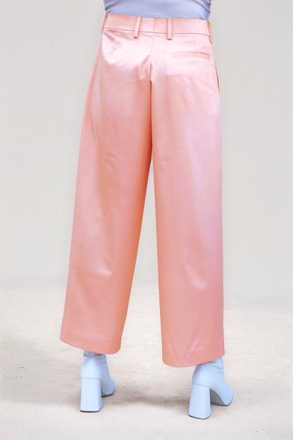 Peach Front Slit Trouser