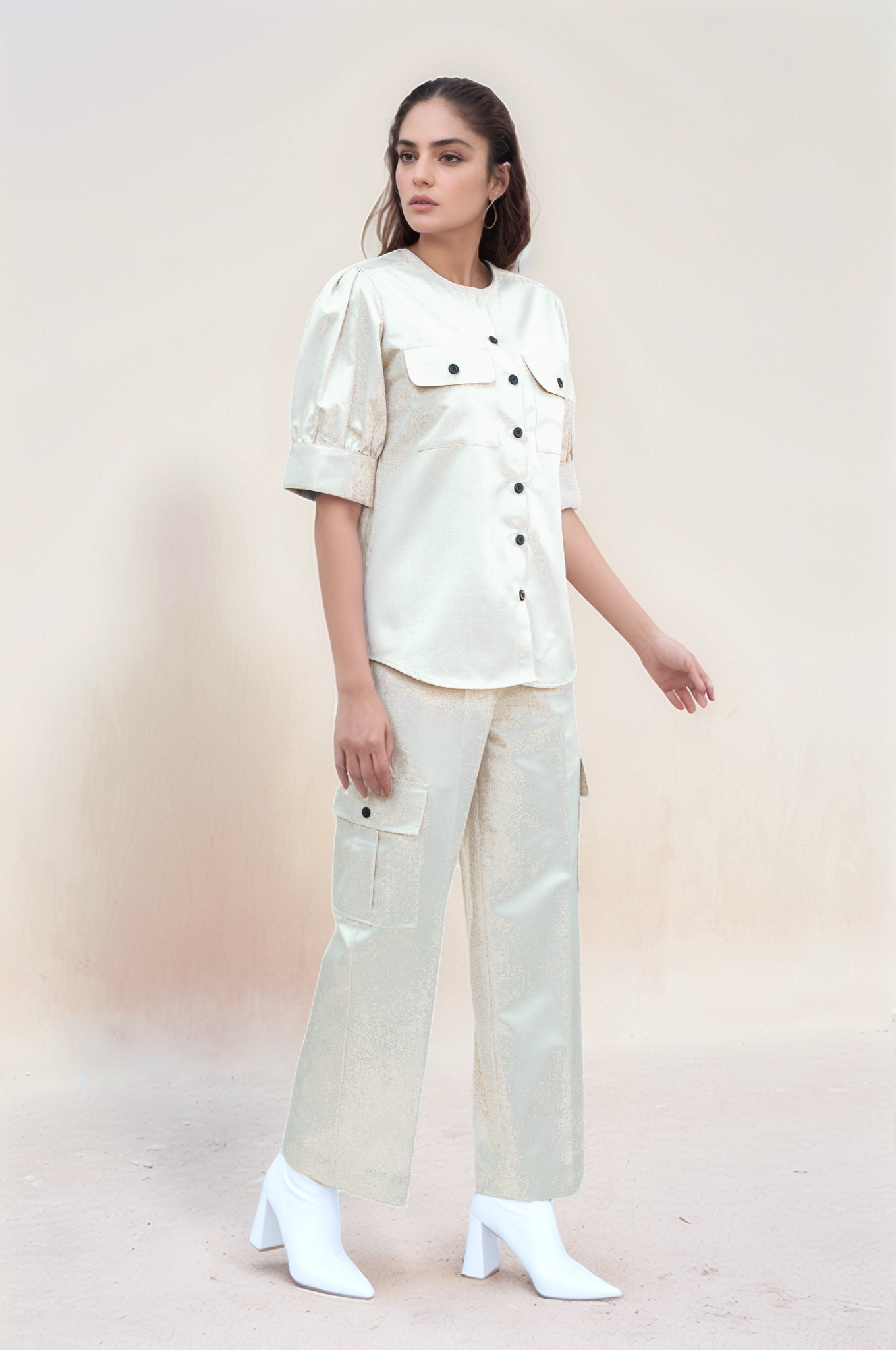 Beige Safari Co-ord Suit