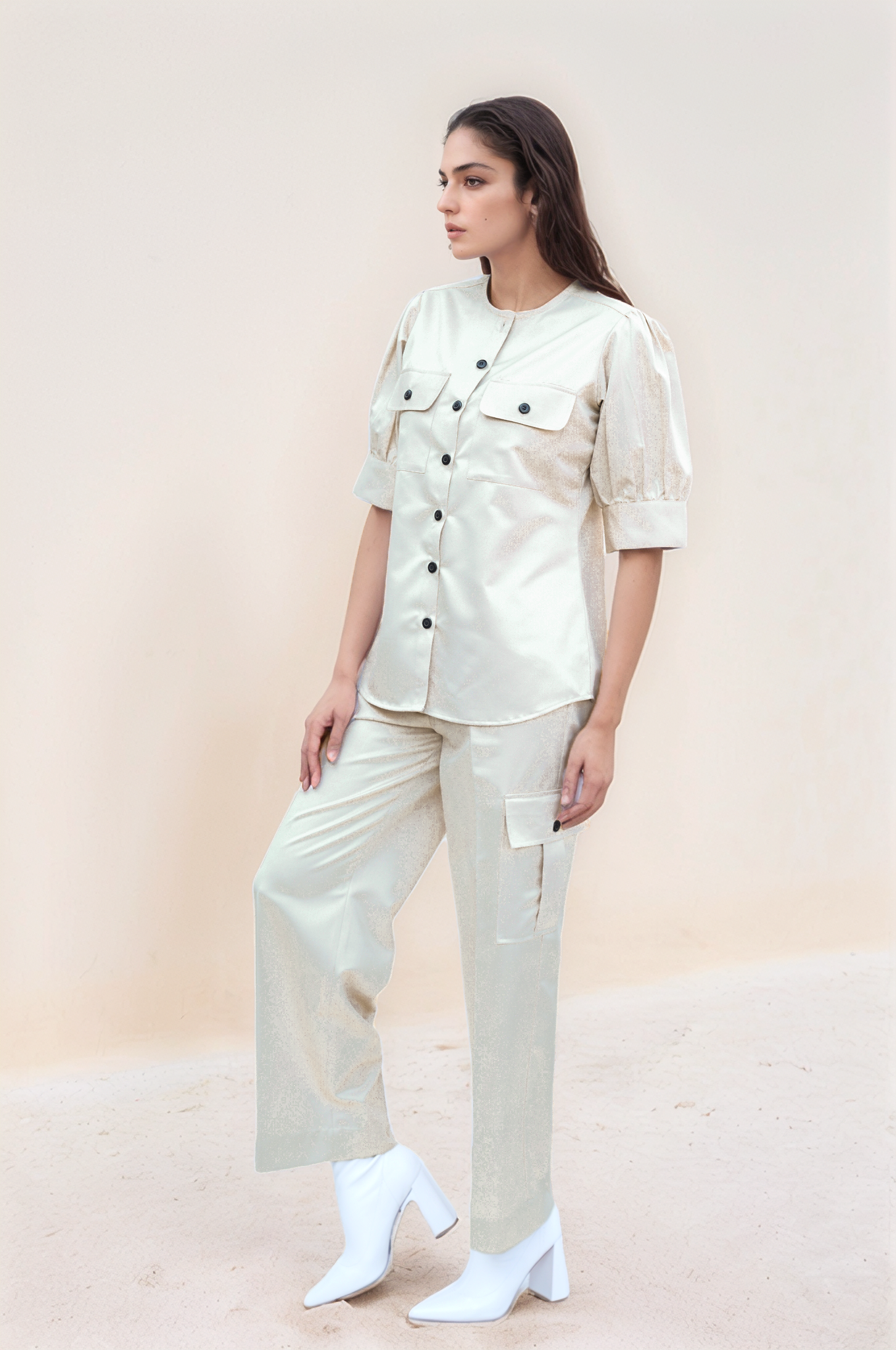 Beige Safari Co-ord Suit