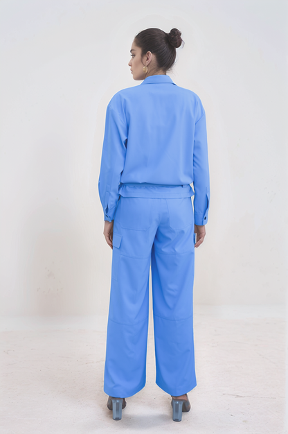 Lilac Zipper Jacket Co-ord Suit