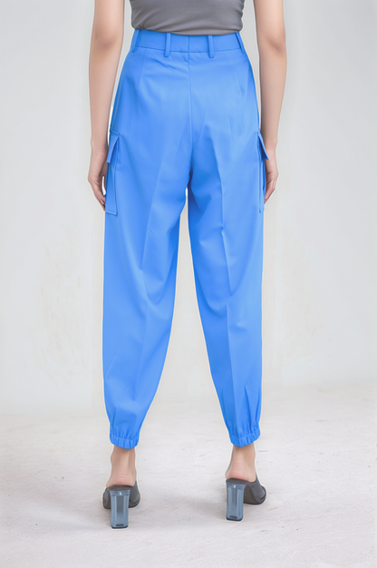 Lilac Blue Casual Jacket Co-ord Suit