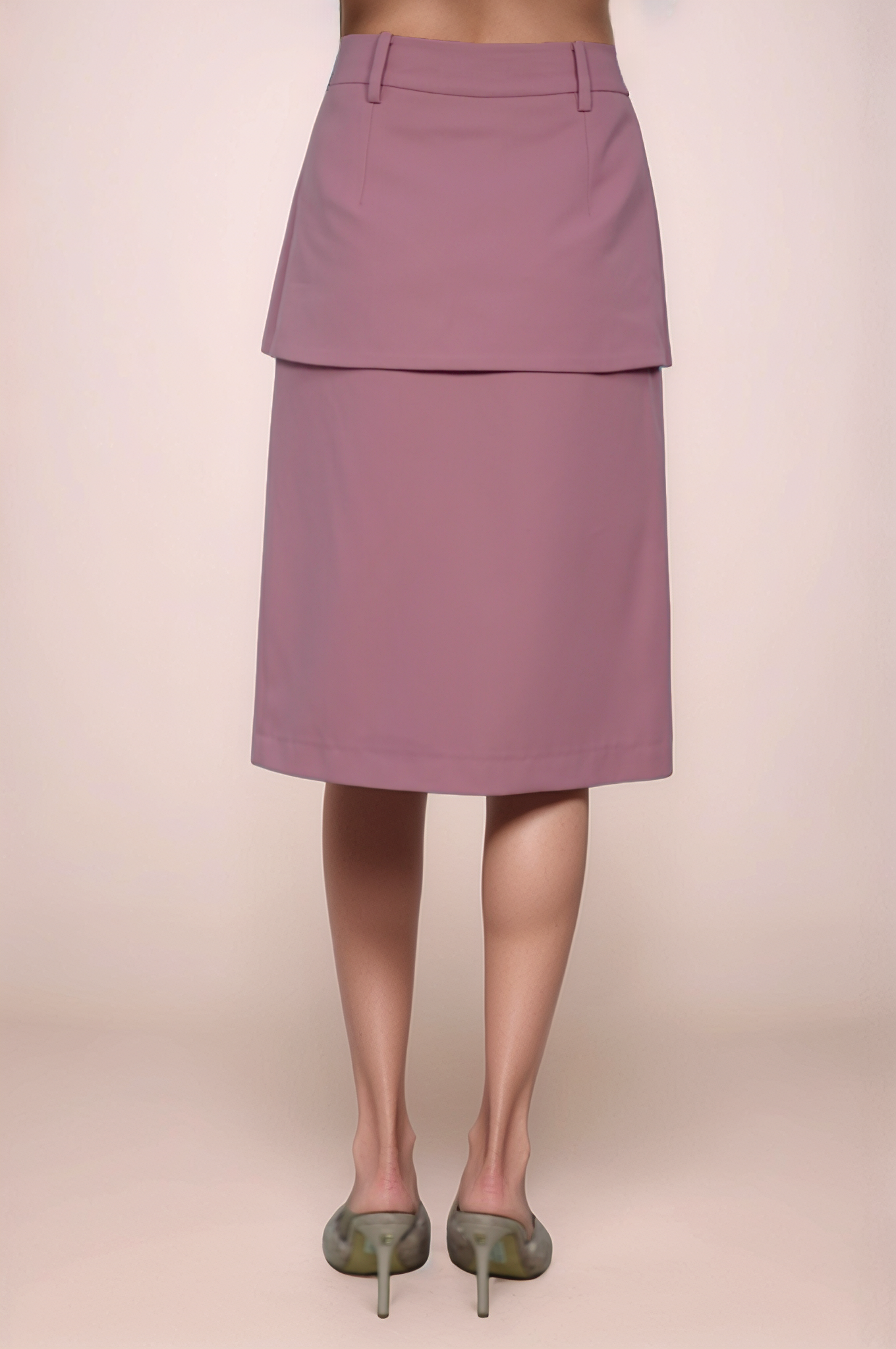 Onion Pink Flap Jacket-Skirt Co-ord Suit