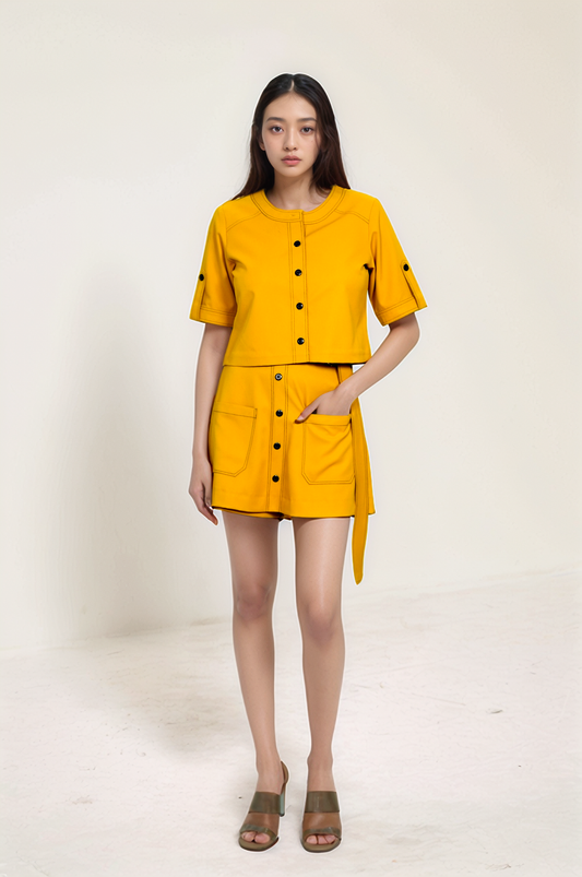 Turmeric Yellow Skorts