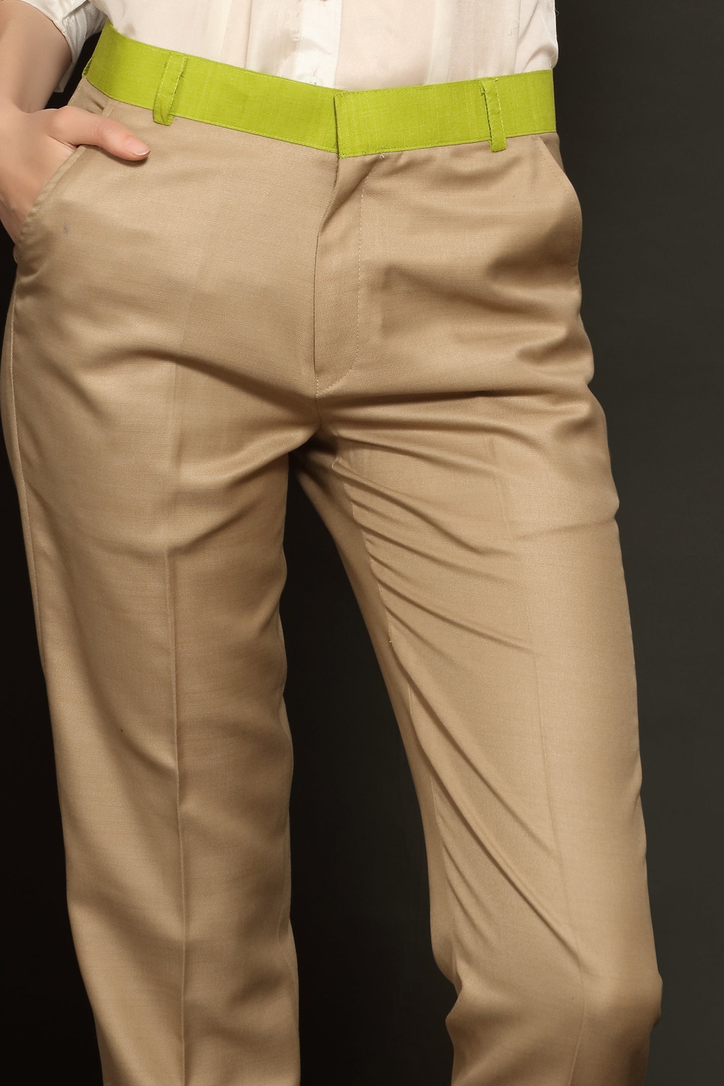 Dark Beige Formal Trouser