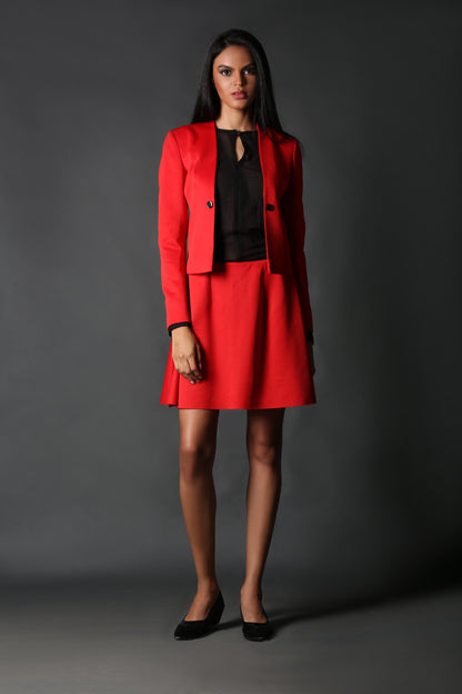 Red Short Blazer