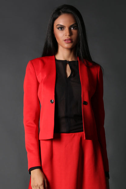 Red Short Blazer