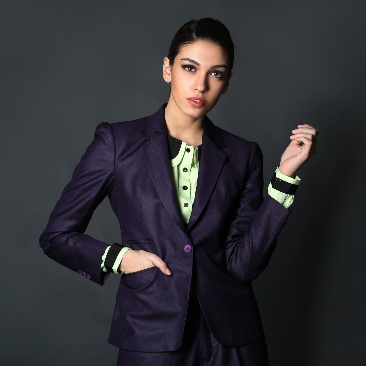 Deep Purple Formal Blazer