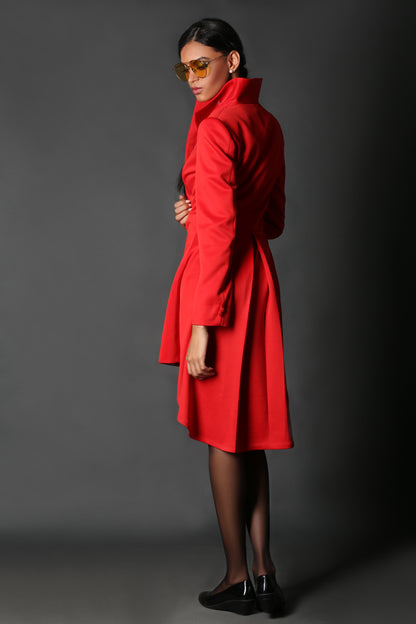 Red Dress Coat