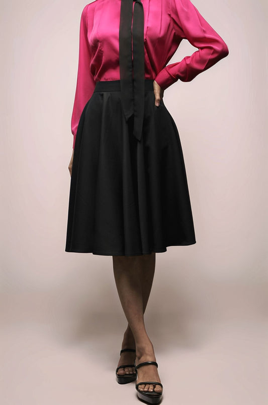 Black Umbrella Skirt