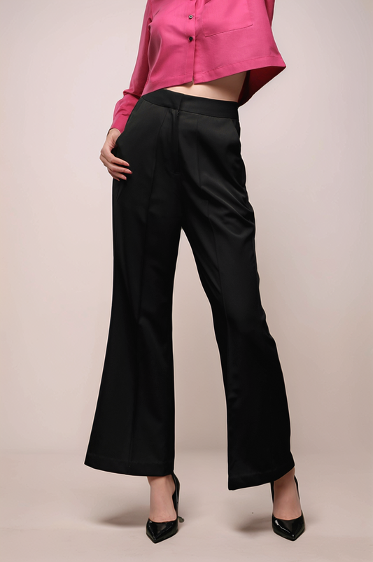 Black Bellbottom Trouser