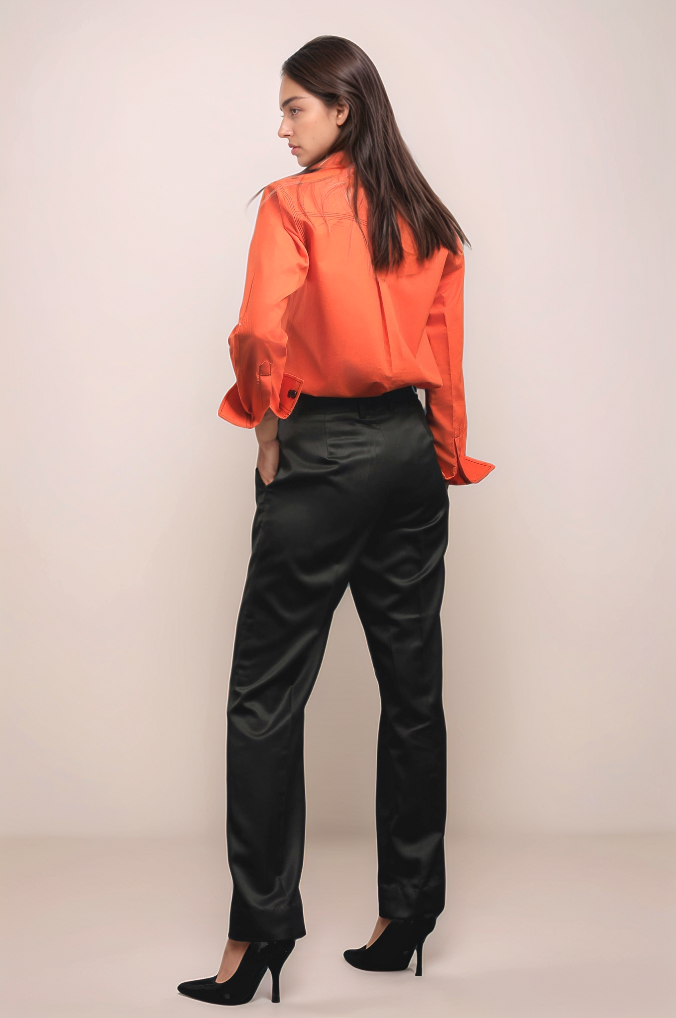 Buy Black Straight Formal Trouser for Women by Dheeraj Sharma