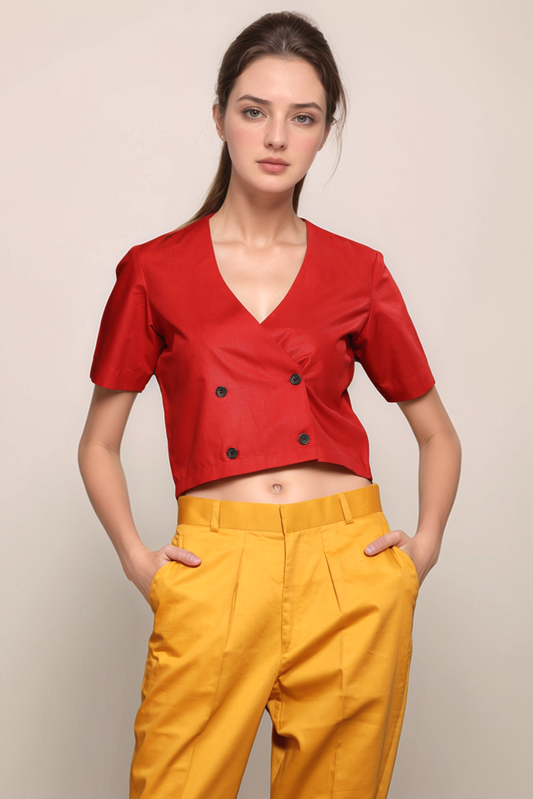 Red Crop Shirt