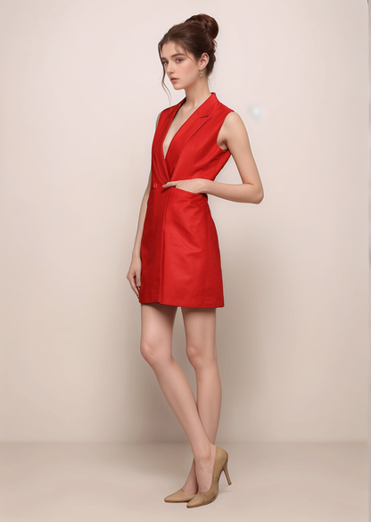 Red Dress Waiscoat