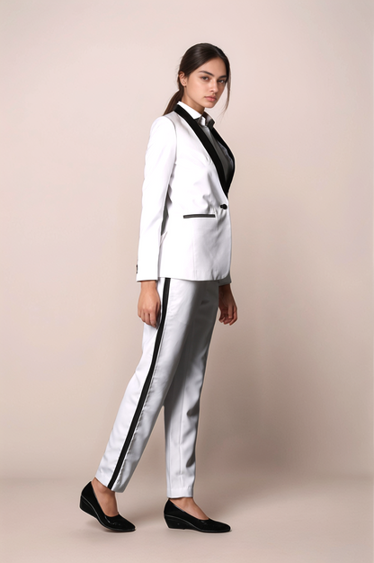 White Tuxedo Blazer
