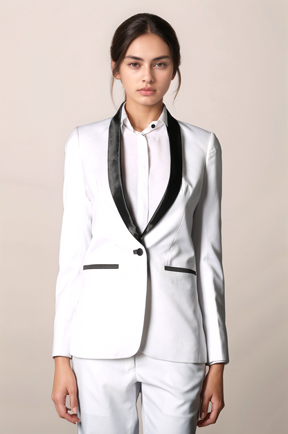 White Tuxedo Blazer