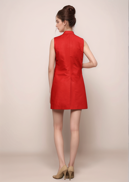 Red Dress Waiscoat