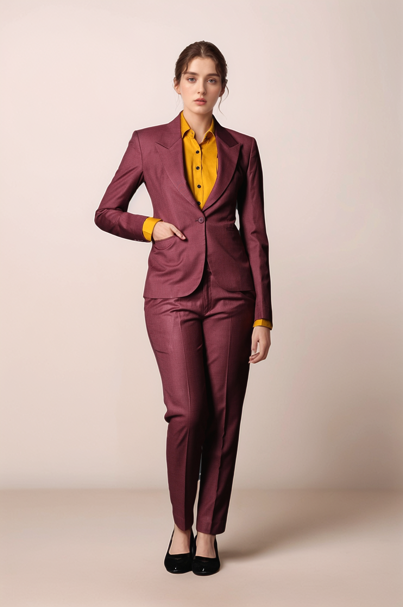 Suit Red Fitted Blazer Leesechin Men's Suit Big And Tall One