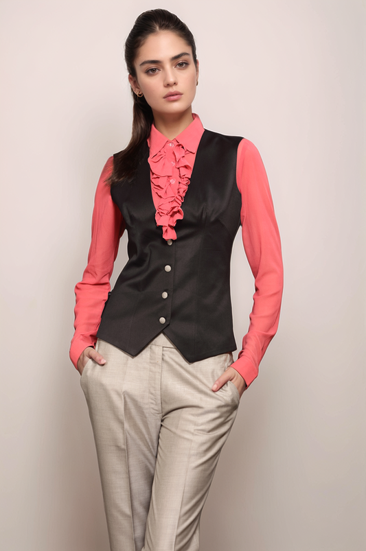 Black Classy Waistcoat