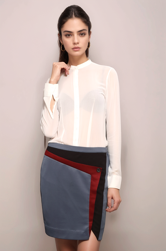 White Georgette Shirt