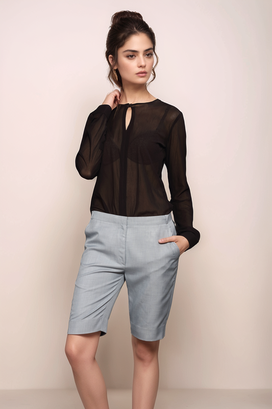 Black Georgette Shirt