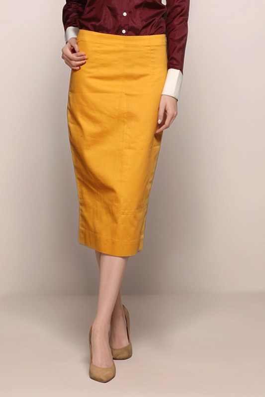 Yellow Pencil Skirt