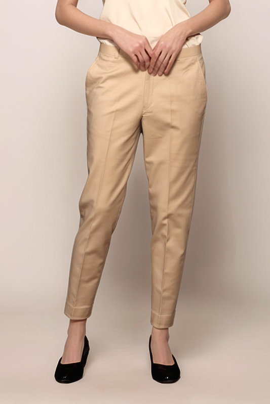 Beige Classy Trouser