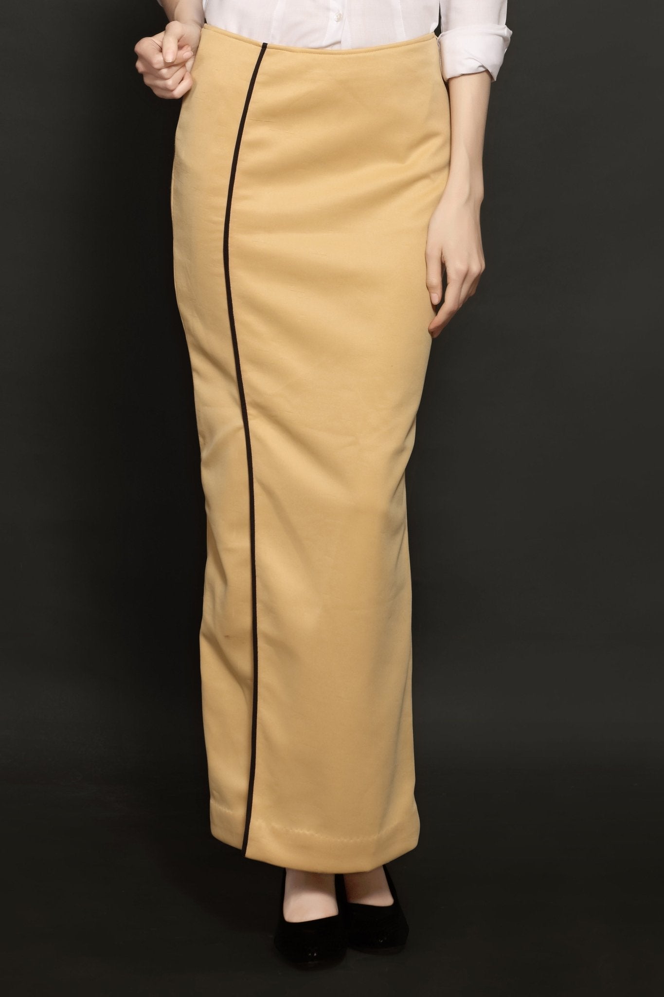 Beige Long Skirt