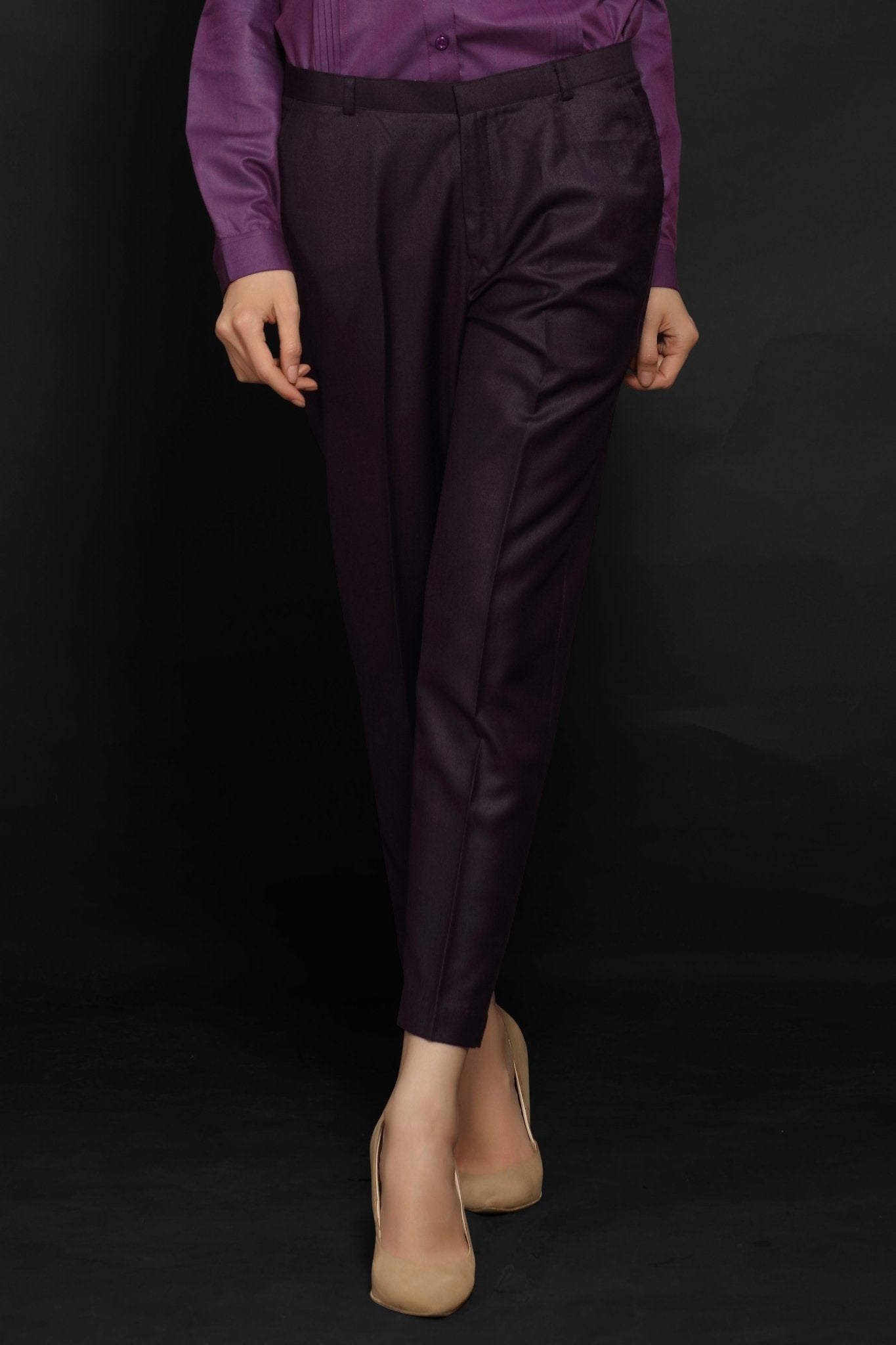 Deep Purple Slim Fit Trouser