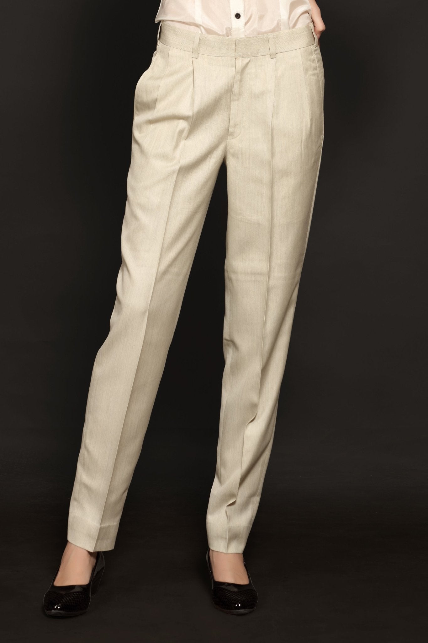 Ivory Baggy Trouser