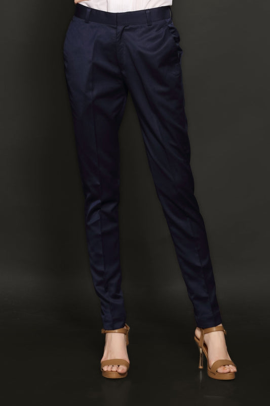 Navy Blue Trouser - Dheeraj Sharma