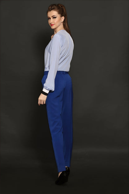 Royal Blue Trouser - Dheeraj Sharma