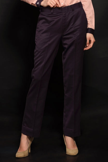 Wine Boot cut Trouser - Dheeraj Sharma